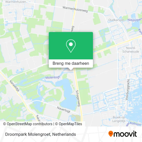 Droompark Molengroet kaart