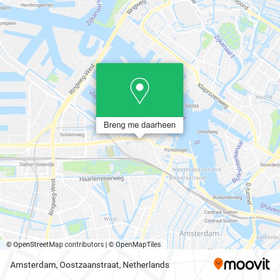 Amsterdam, Oostzaanstraat kaart