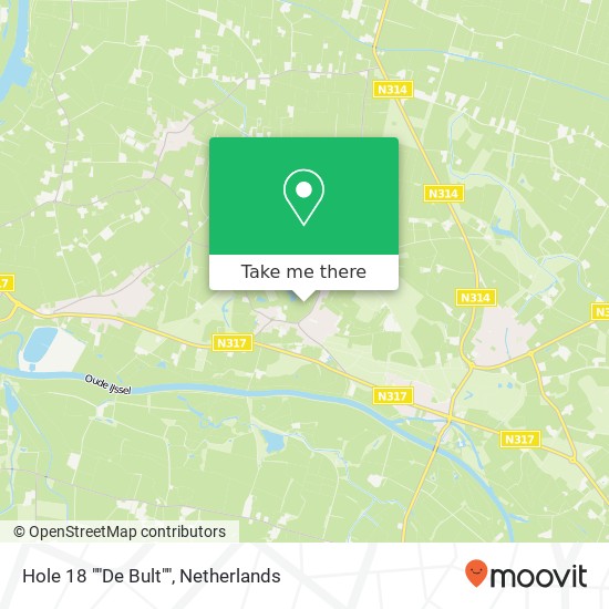 Hole 18 ""De Bult"" kaart