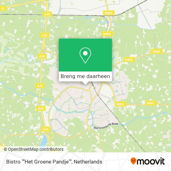 Bistro ""Het Groene Pandje"" kaart