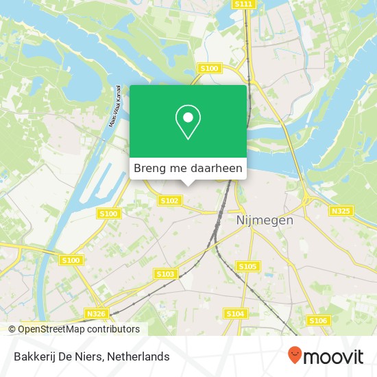 Bakkerij De Niers kaart