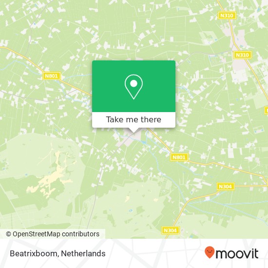 Beatrixboom kaart