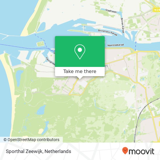 Sporthal Zeewijk kaart