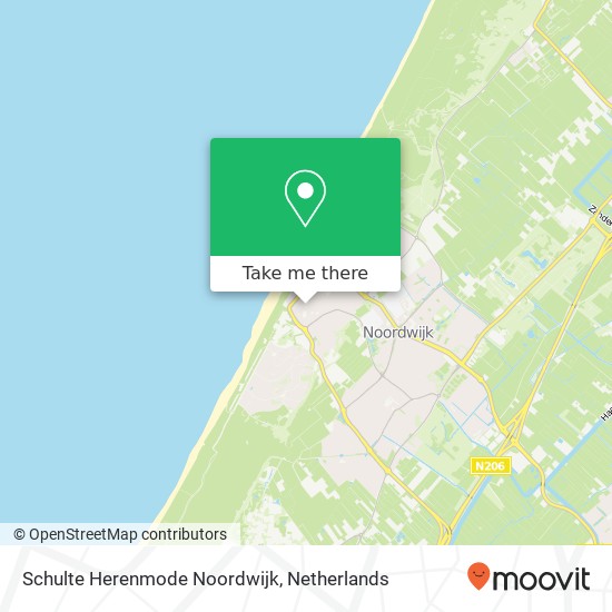 Schulte Herenmode Noordwijk kaart