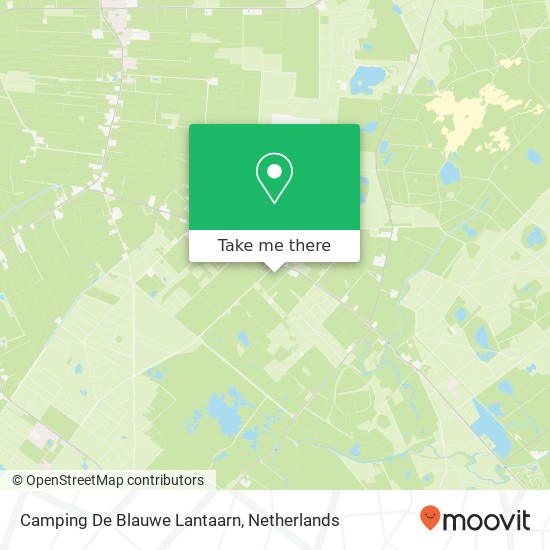 Camping De Blauwe Lantaarn kaart