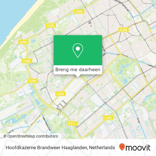 Hoofdkazerne Brandweer Haaglanden kaart