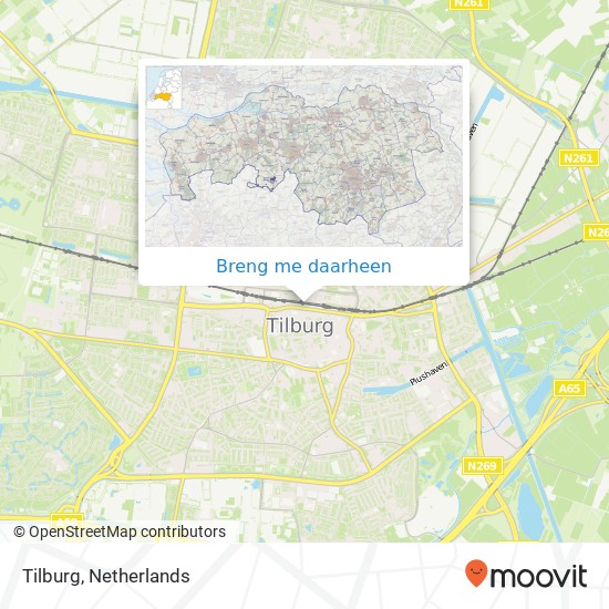 Tilburg kaart