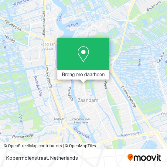 Kopermolenstraat kaart