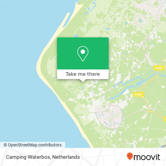 Camping Waterbos kaart