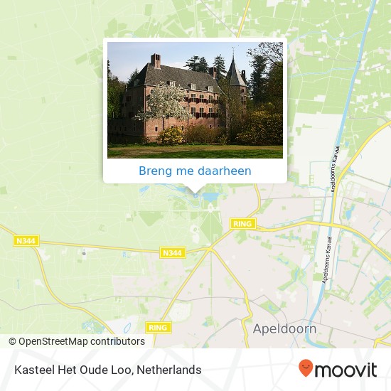 Kasteel Het Oude Loo kaart