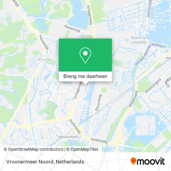 Vroonermeer Noord kaart
