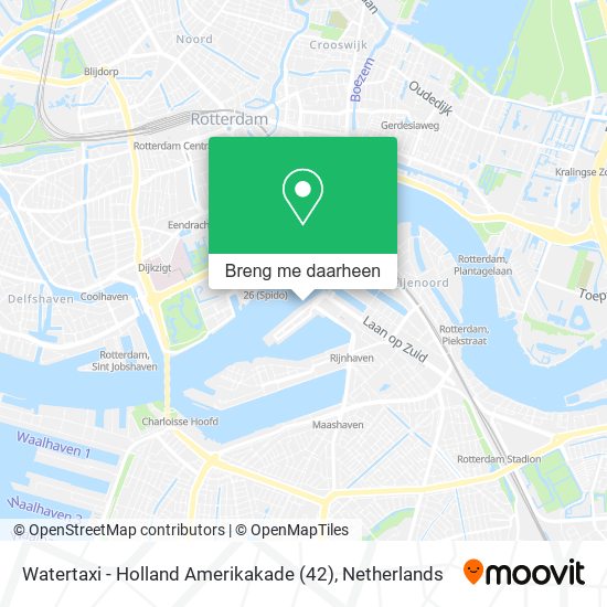 Watertaxi - Holland Amerikakade (42) kaart