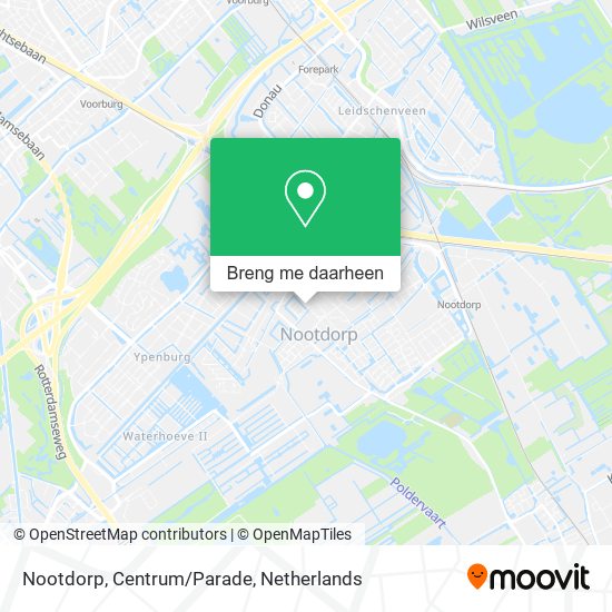 Nootdorp, Centrum/Parade kaart