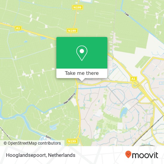 Hooglandsepoort kaart