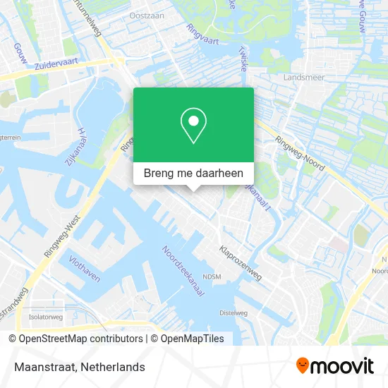 Maanstraat kaart