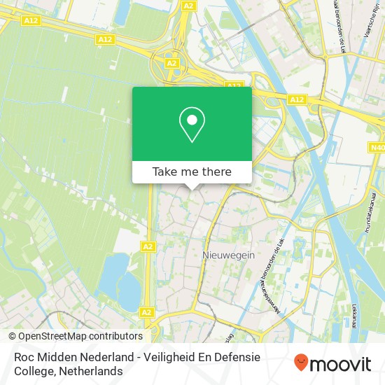 Roc Midden Nederland - Veiligheid En Defensie College kaart