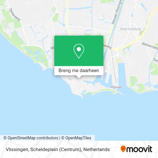 Vlissingen, Scheldeplein (Centrum) kaart