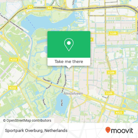 Sportpark Overburg kaart