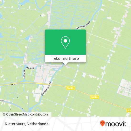 Klaterbuurt kaart