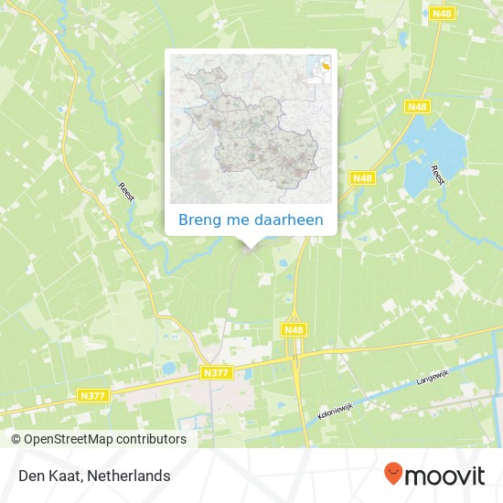 Den Kaat kaart