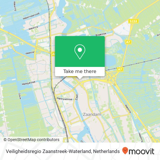 Veiligheidsregio Zaanstreek-Waterland kaart
