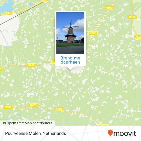 Puurveense Molen kaart