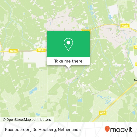 Kaasboerderij De Hooiberg kaart