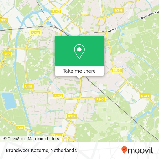 Brandweer Kazerne kaart