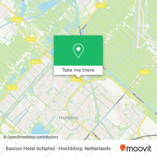 Bastion Hotel Schiphol - Hoofddorp kaart