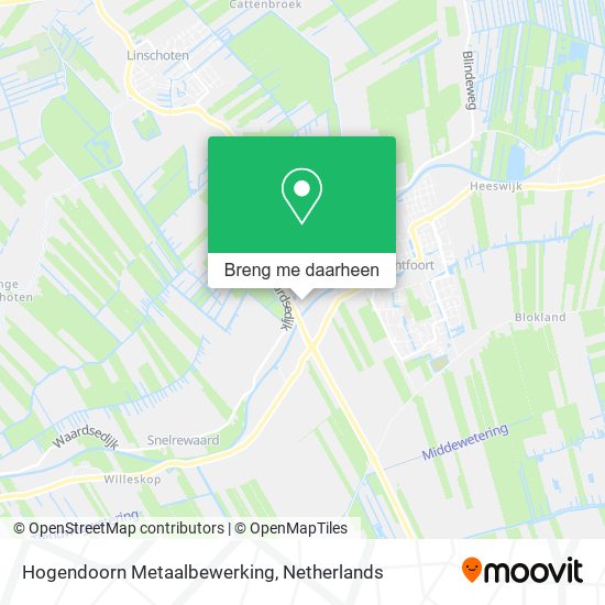Hogendoorn Metaalbewerking kaart