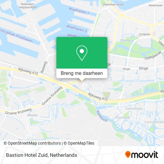 Bastion Hotel Zuid kaart