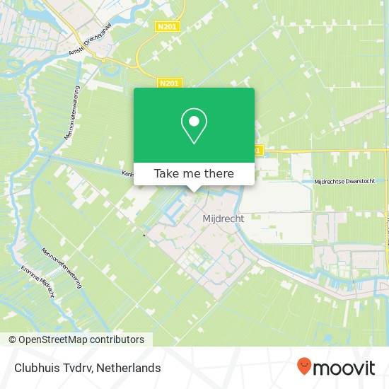 Clubhuis Tvdrv kaart