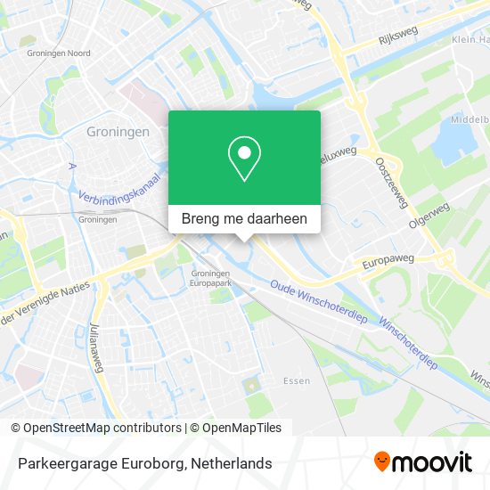 Parkeergarage Euroborg kaart