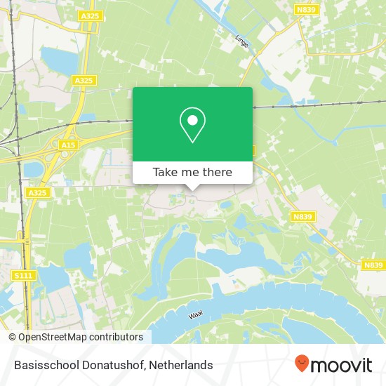 Basisschool Donatushof kaart