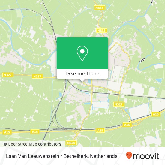 Laan Van Leeuwenstein / Bethelkerk kaart