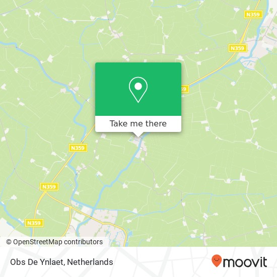Obs De Ynlaet kaart