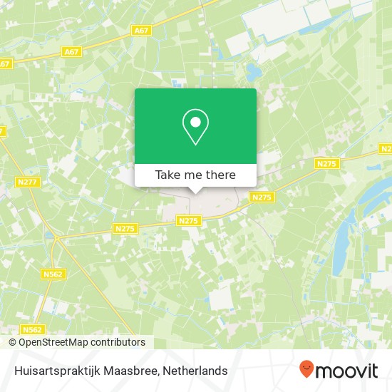 Huisartspraktijk Maasbree kaart