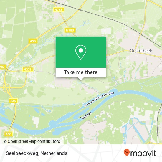 Seelbeeckweg kaart