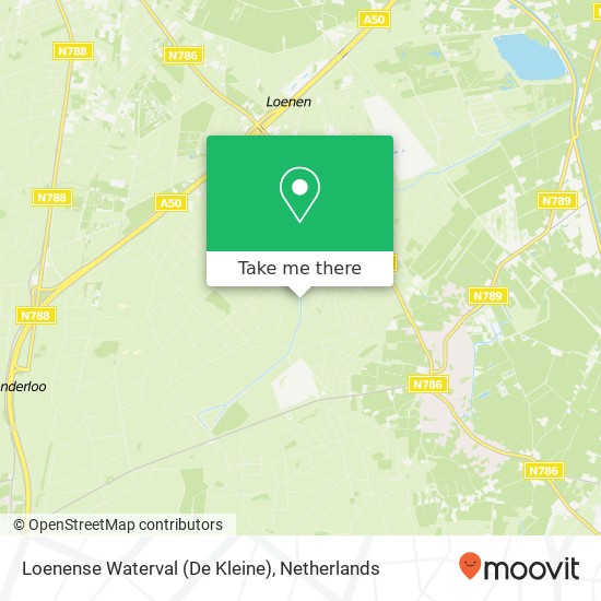 Loenense Waterval (De Kleine) kaart
