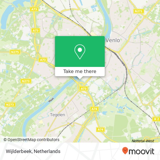 Wijlderbeek kaart