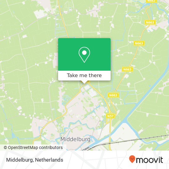 Middelburg kaart