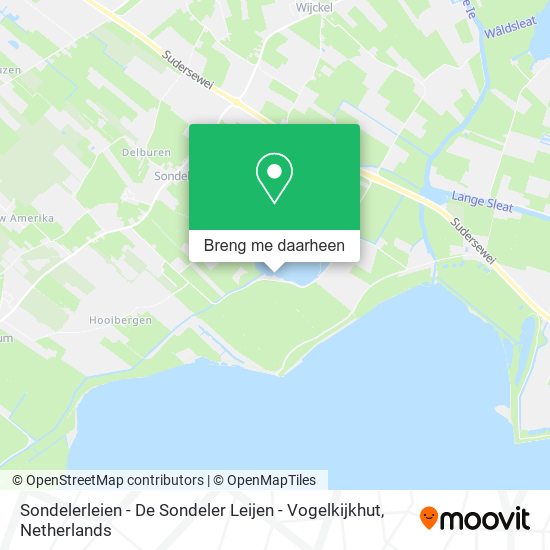 Sondelerleien - De Sondeler Leijen - Vogelkijkhut kaart
