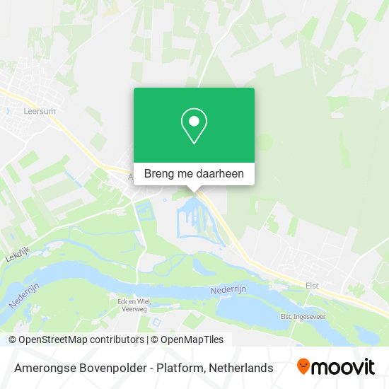 Amerongse Bovenpolder - Platform kaart