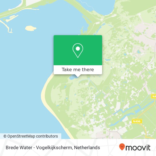 Brede Water - Vogelkijkscherm kaart