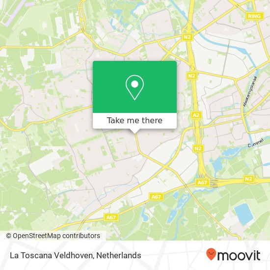 La Toscana Veldhoven kaart