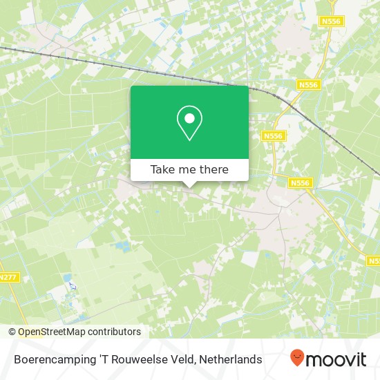 Boerencamping 'T Rouweelse Veld kaart