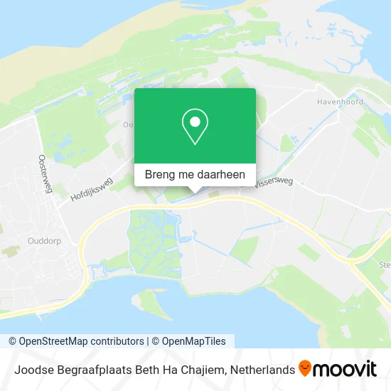 Joodse Begraafplaats Beth Ha Chajiem kaart