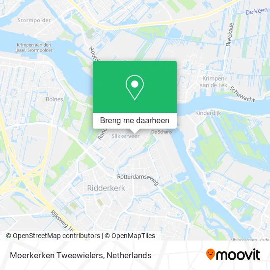 Moerkerken Tweewielers kaart