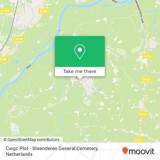Cwgc Plot - Steenderen General Cemetery kaart