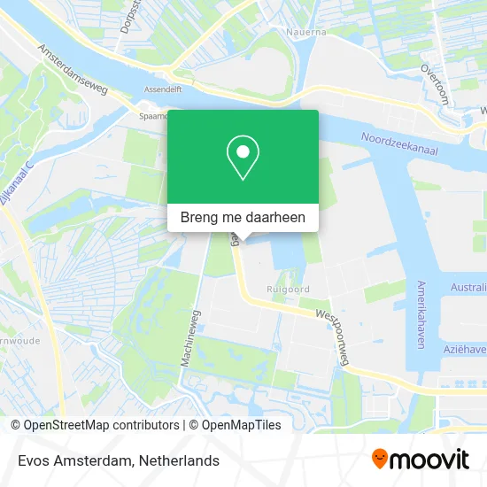 Evos Amsterdam kaart